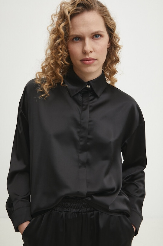 Answear.LAB koszula i szorty czarny 7009.TMS