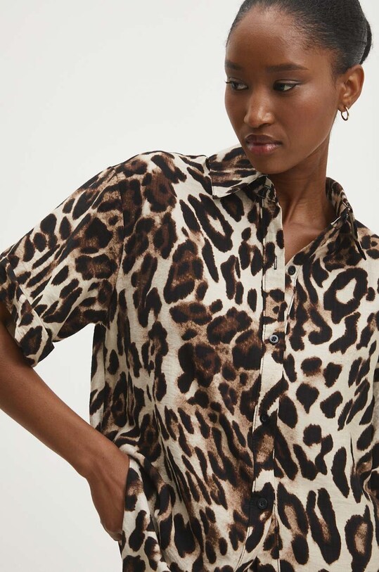 Риза и къс панталон Answear Lab 8450.a.fms кафяв