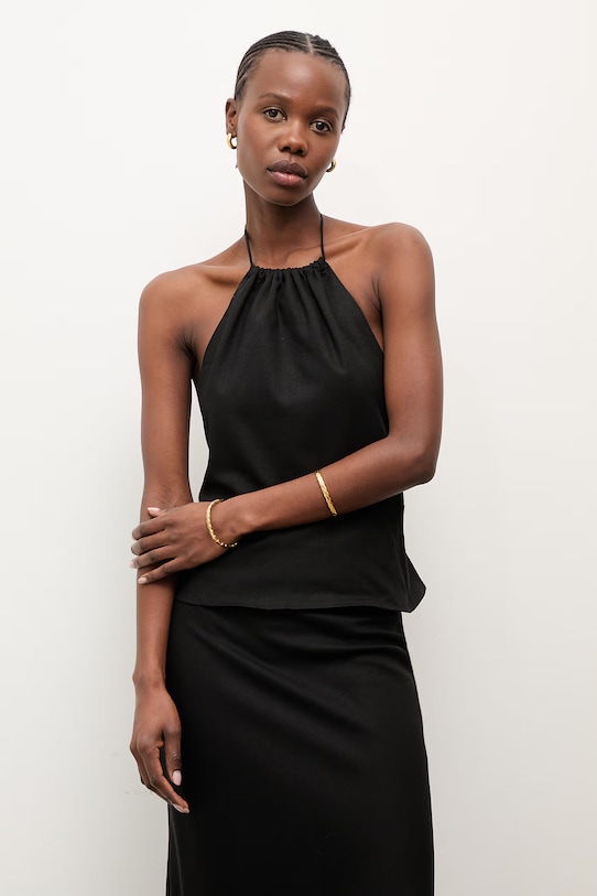 Answear.LAB compleu de damă din in ps8996ab.fjs negru WS25