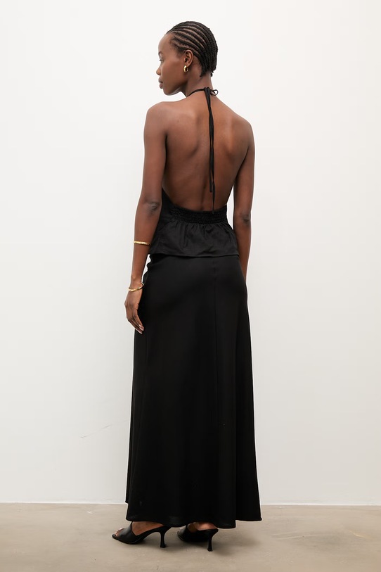 Answear.LAB compleu de damă din in negru ps8996ab.fjs