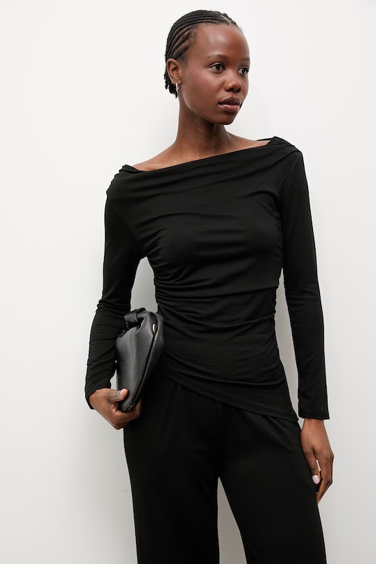 Answear Lab bluză și pantaloni c.58115.58116.fjs negru WS25