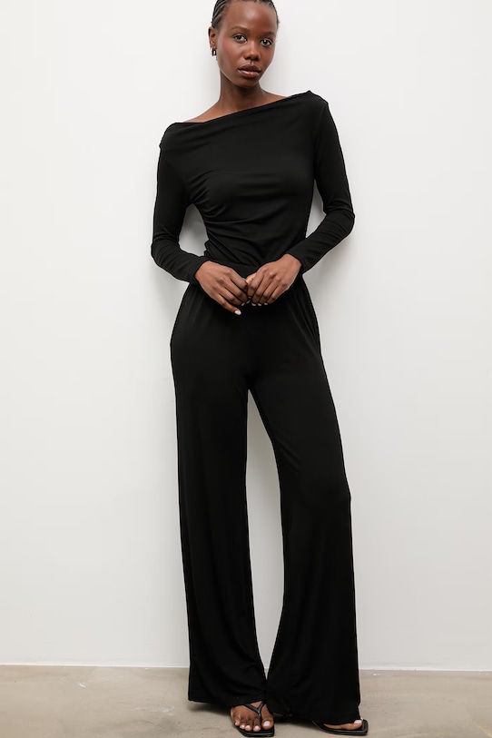 Answear Lab bluză și pantaloni c.58115.58116.fjs negru