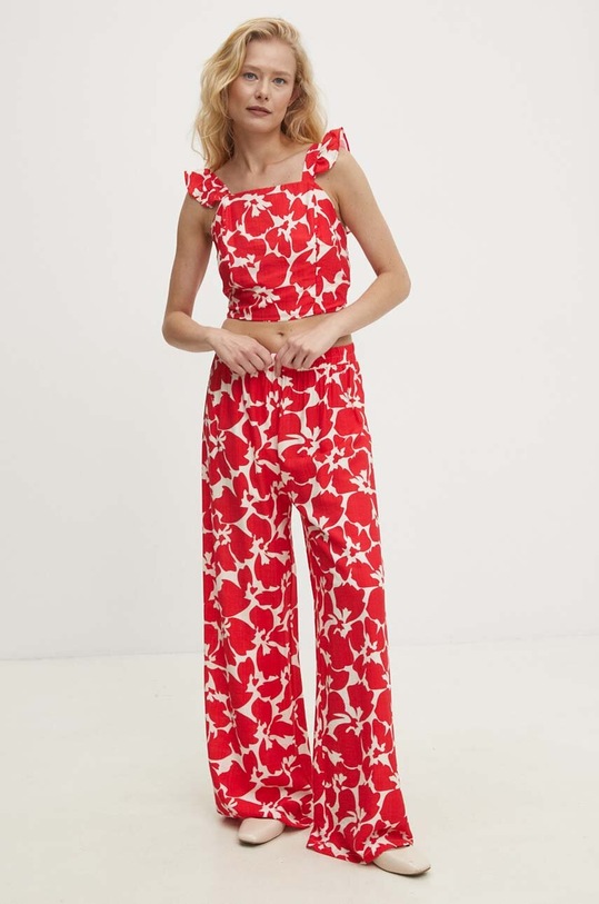 Μπλούζα και παντελόνι Answear.LAB v3543.fh κόκκινο WZ24