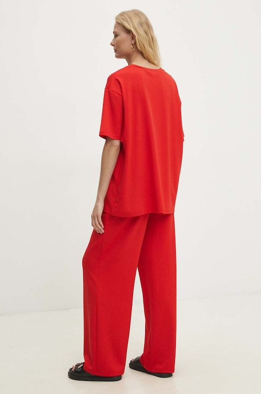Odzież Answear Lab t-shirt i spodnie 01153.01155.fms czerwony