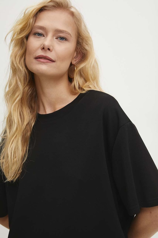 Answear Lab t-shirt i spodnie 01153.01155.fms czarny