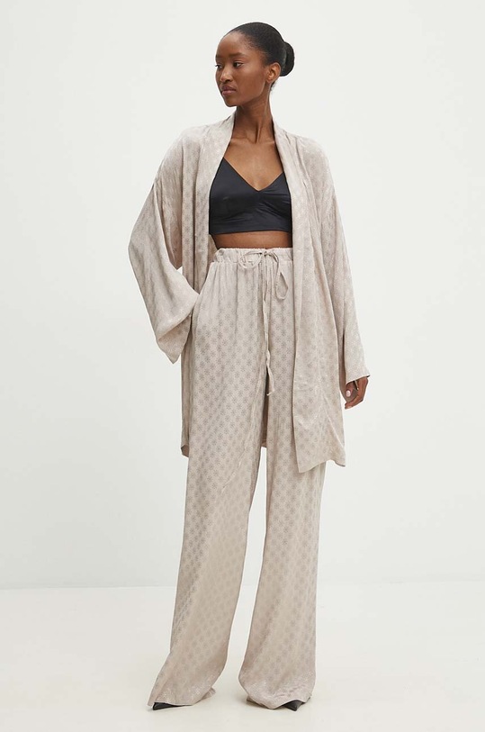 Answear Lab komplet tkanina beżowy 7058.tjs