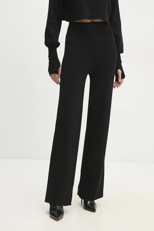 Answear Lab bluză și pantaloni negru w24W.LF.220327.tos