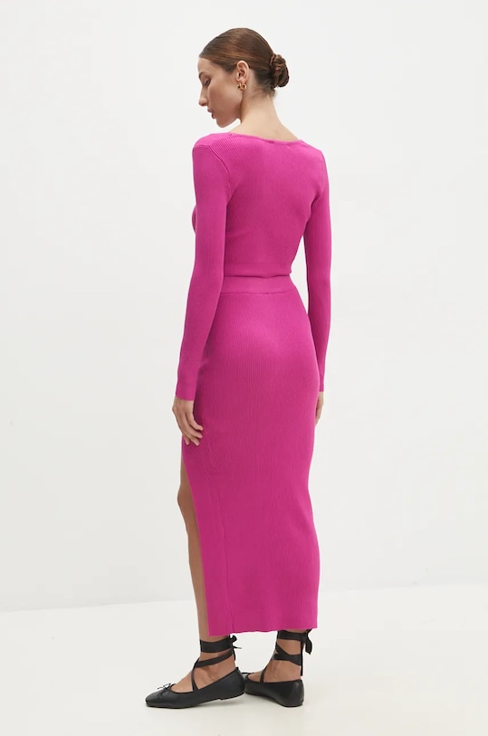 Answear.LAB sweter i spódnica DZ93065.hms fioletowy WZ24