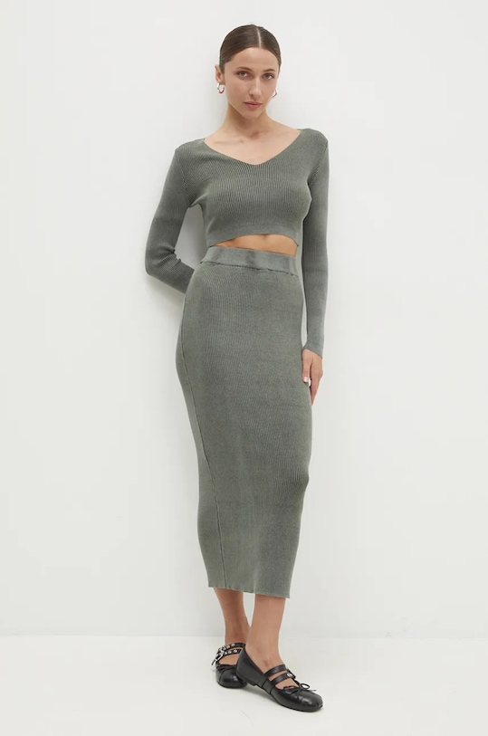 Answear Lab set din bumbac bumbac verde L1213.hms