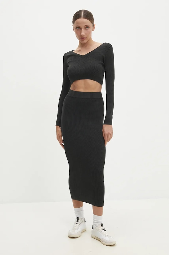 Памучен комплект Answear.LAB памук черен L1213.hms