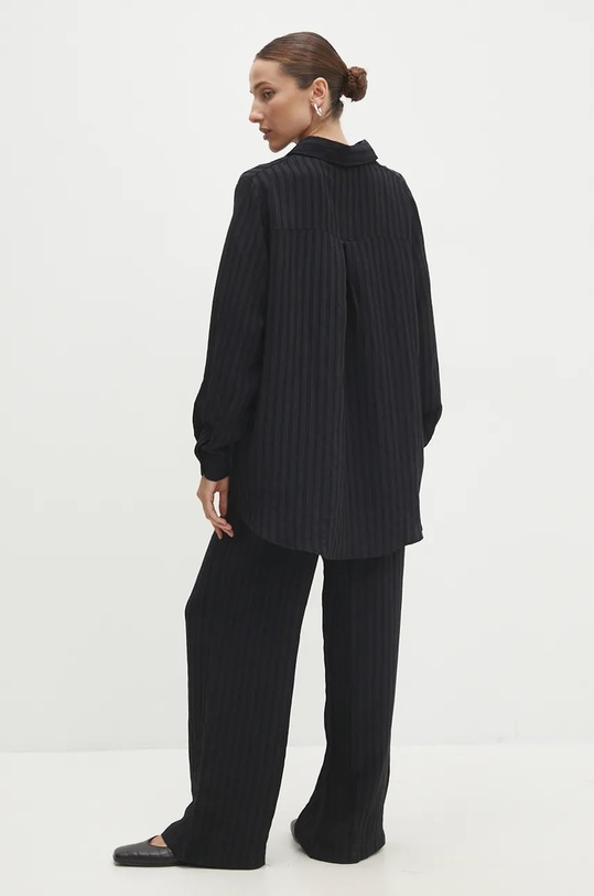 Answear Lab cămașă și pantaloni 877.tms negru WZ24