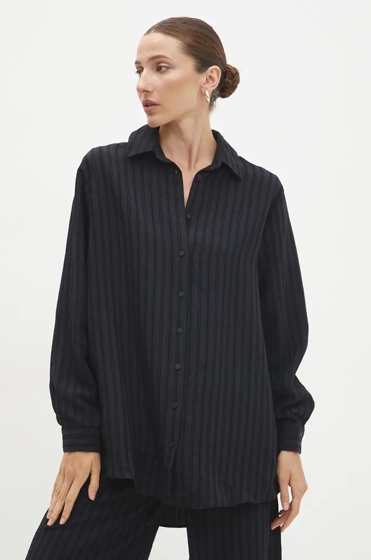 Îmbrăcăminte Answear Lab cămașă și pantaloni 877.tms negru