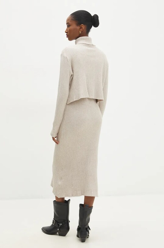 Сукня і светр Answear.LAB бежевий W0906AB.HLK