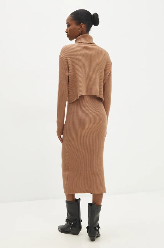 Сукня і светр Answear.LAB коричневий W0906AB.HLK