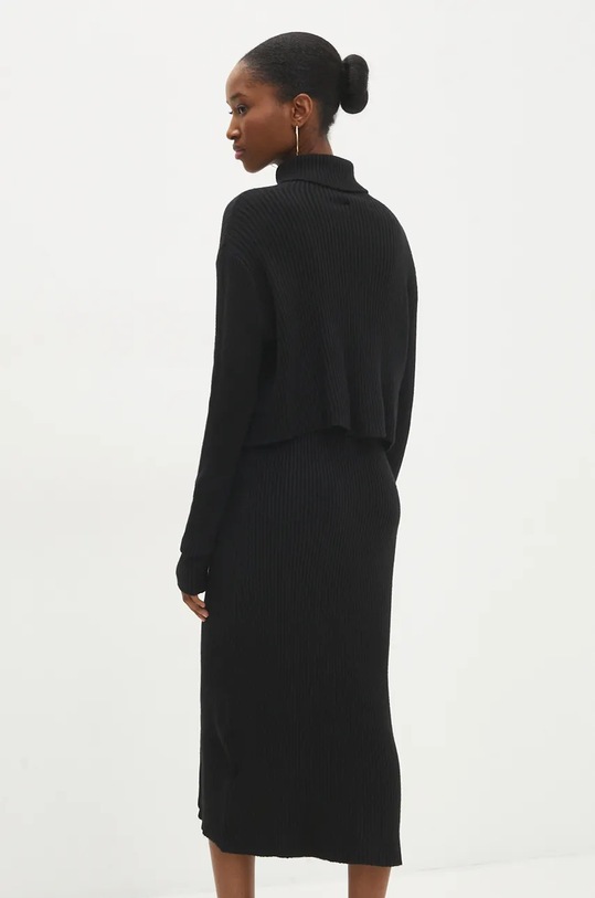 Šaty a svetr Answear.LAB černá W0906AB.HLK