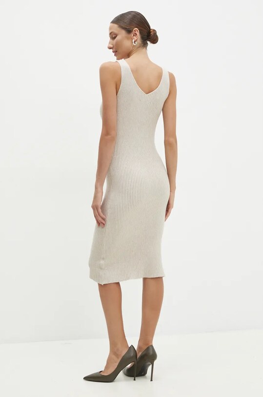 Šaty a sveter Answear.LAB béžová W0926AB.HLK