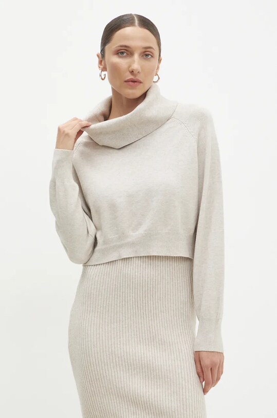 Платье и свитер Answear.LAB W0926AB.HLK бежевый