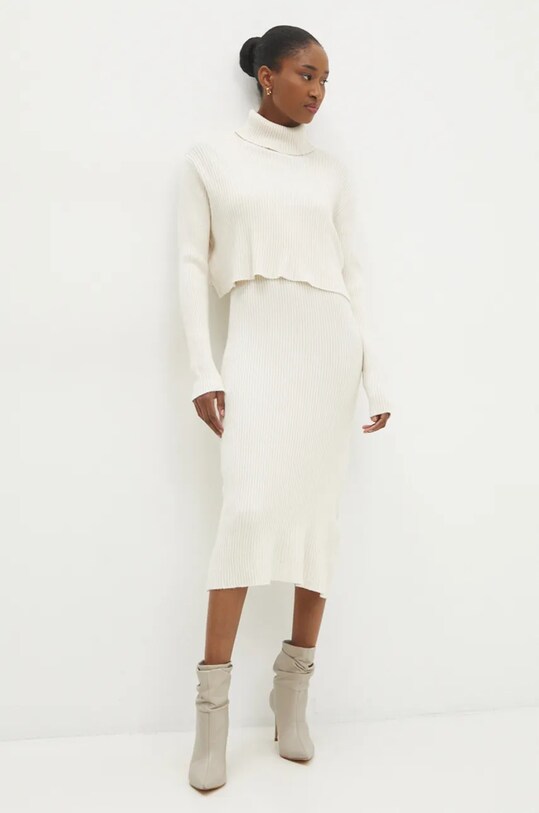 Комплект Answear.LAB трикотаж бежевий W01043AB.HLK
