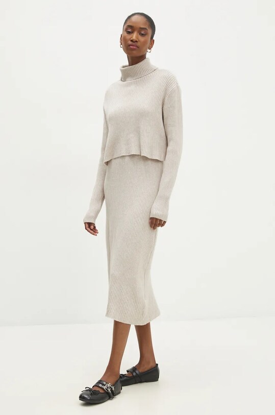 Комплект Answear.LAB трикотаж бежевий W01043AB.HLK