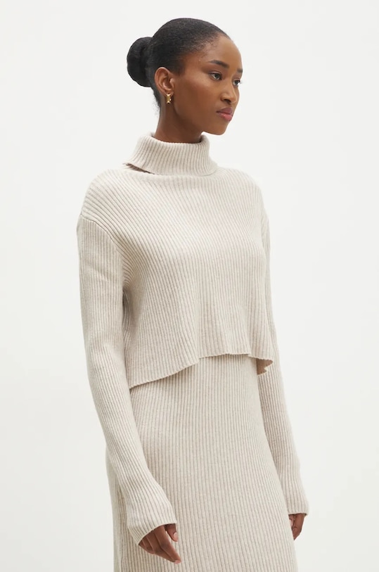 Odzież Answear.LAB komplet W01043AB.HLK beżowy