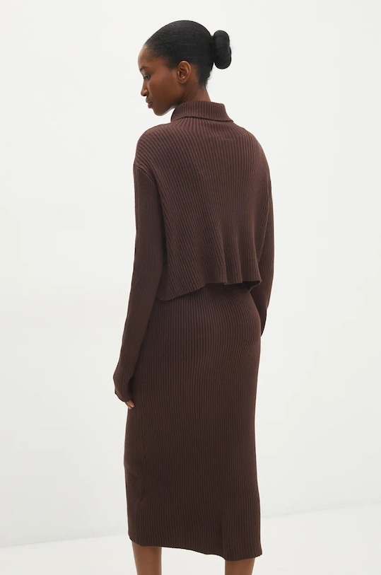 Souprava Answear.LAB hnědá W01043AB.HLK