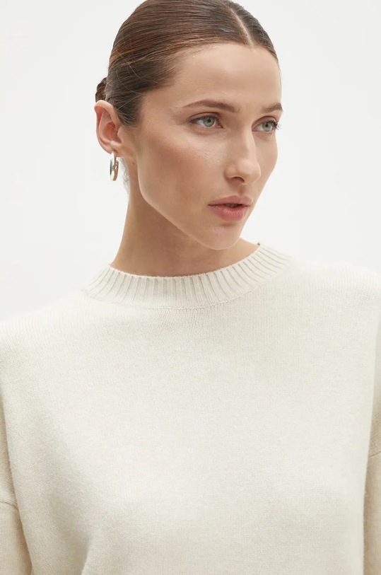 Светр та спідниця Answear.LAB N7193.HLK бежевий