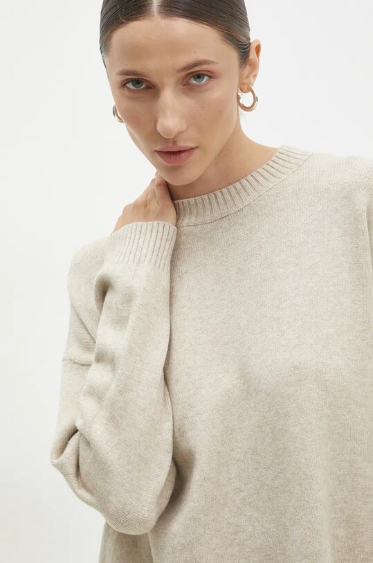 Answear.LAB sweter i spódnica N7193.HLK beżowy