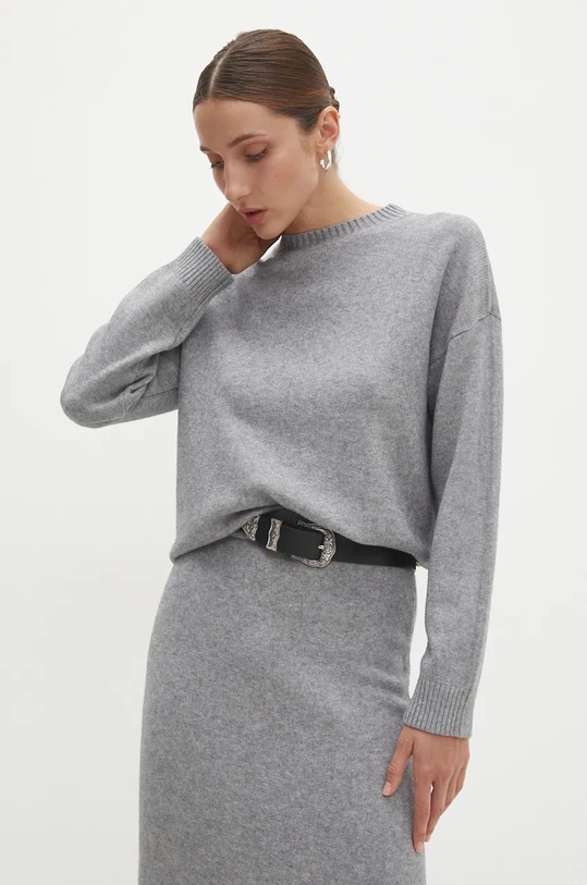 Odzież Answear.LAB sweter i spódnica N7193.HLK szary