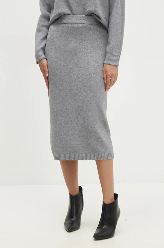 Answear.LAB sweter i spódnica szary N7193.HLK