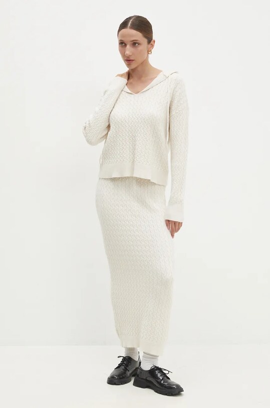 Свитер и юбка Answear.LAB трикотаж бежевый W2011AB.HLK