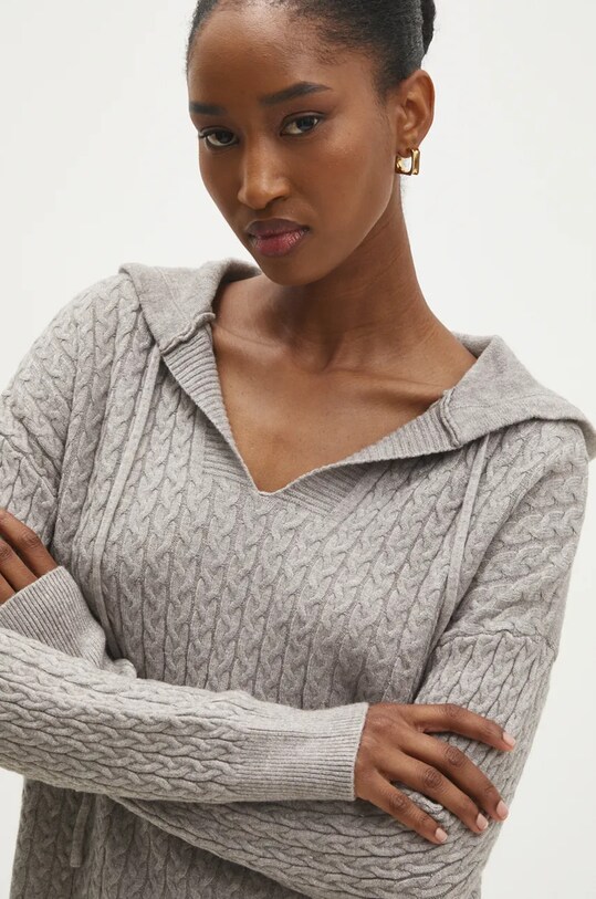 Answear.LAB sweter i spódnica W2011AB.HLK szary