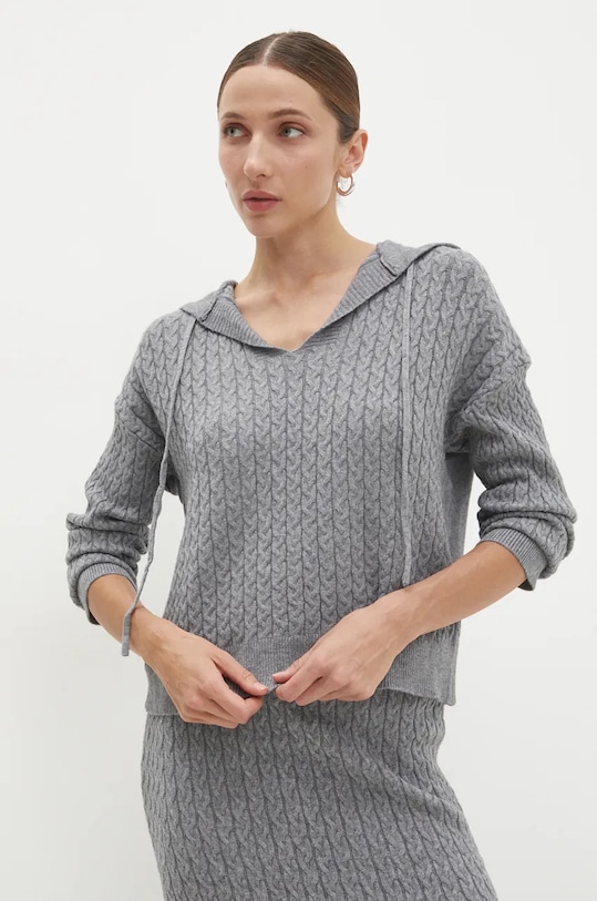 Odzież Answear.LAB sweter i spódnica W2011AB.HLK szary