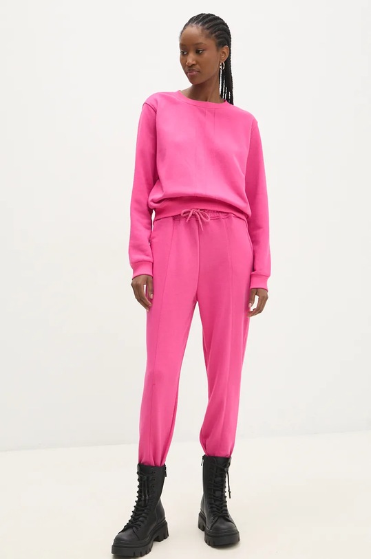 Answear Lab dres dzianina różowy cr23fw.1246.TOS