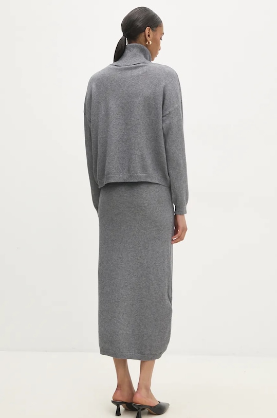Îmbrăcăminte Answear Lab rochie și pulover m8561.FKK gri