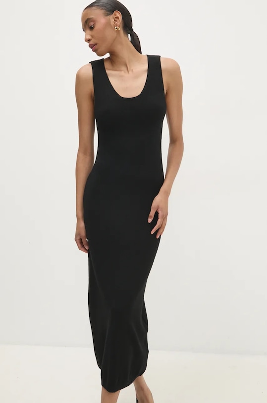 Answear Lab rochie și pulover m8561.FKK negru WZ24