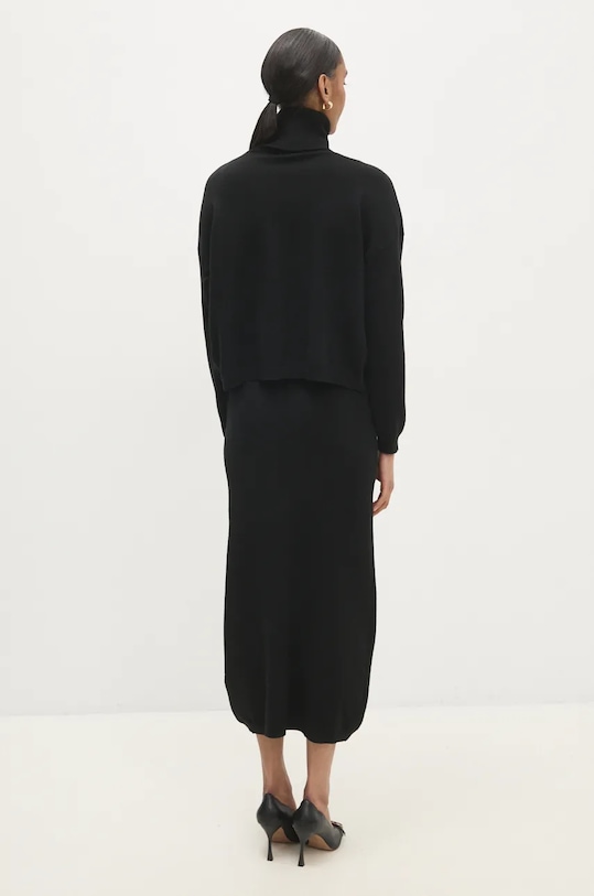 Answear Lab rochie și pulover negru m8561.FKK