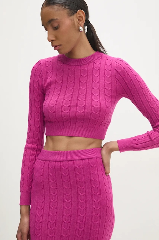 Odzież Answear.LAB sweter i spódnica DZ92955.hms różowy