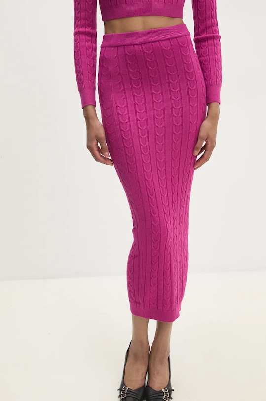 Answear.LAB sweter i spódnica różowy DZ92955.hms