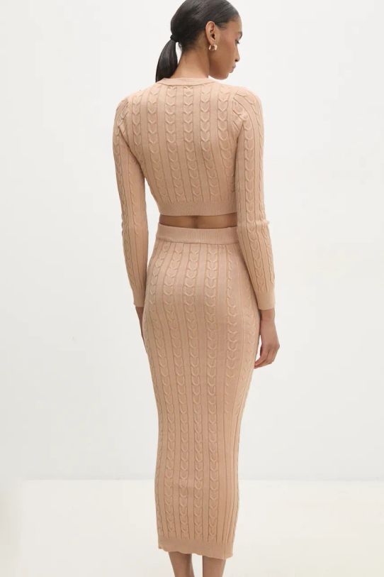 Svetr a sukně Answear.LAB DZ92955.hms béžová WZ24