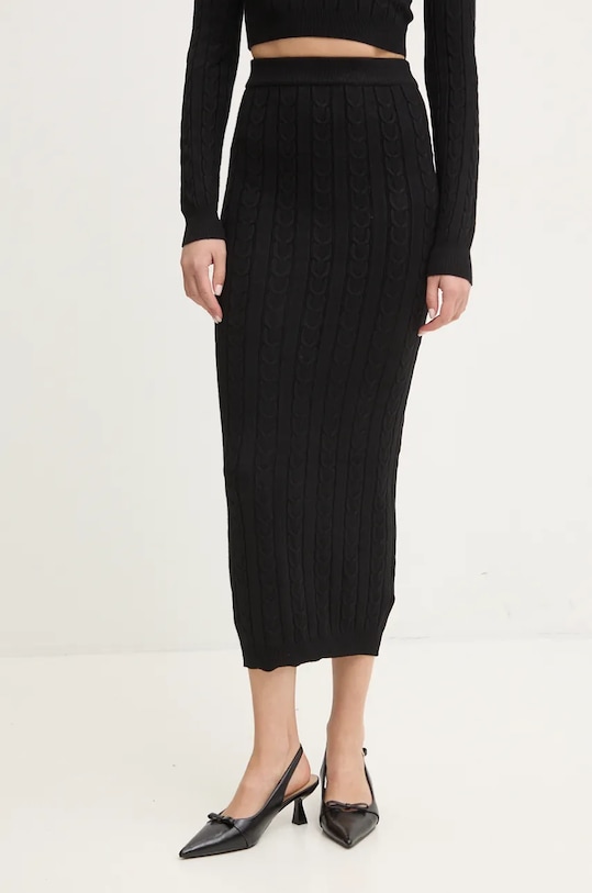 Answear Lab bluză și fustă negru DZ92955.hms