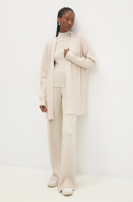 Súprava Answear.LAB pletenina béžová C156A.hos