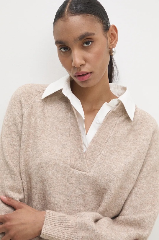 Vlněná sada Answear.LAB m756.fos béžová