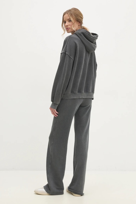 Bavlněná tepláková souprava Answear.LAB QU1.TLK šedá WZ24