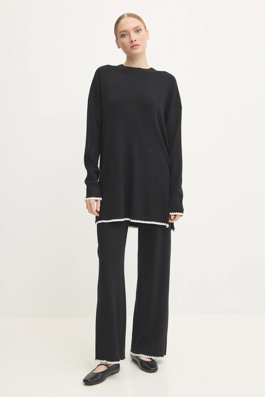 Комплект Answear.LAB трикотаж чорний HA4072.FLK