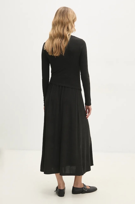 Answear Lab compleu pulover si fustă 5121/5122.ilk negru WZ24