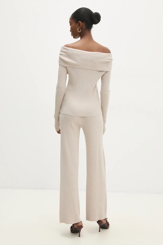 Komplet pulover i hlače Answear.LAB ms3160.ilk bež WZ24