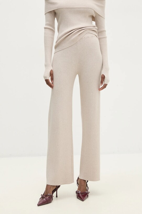 Answear Lab un set de pulover și pantaloni bej ms3160.ilk