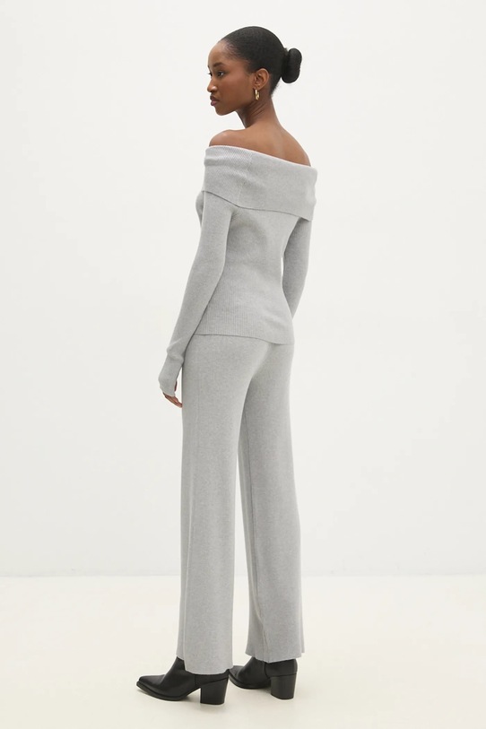 Answear.LAB komplet sweter i spodnie ms3160.ilk szary WZ24