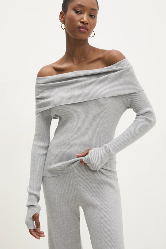 Odzież Answear.LAB komplet sweter i spodnie ms3160.ilk szary