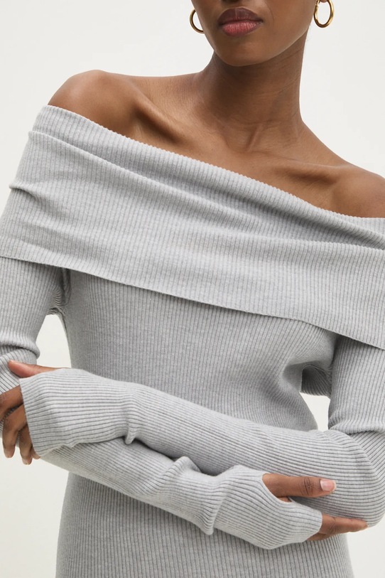 Answear.LAB komplet sweter i spodnie ms3160.ilk szary